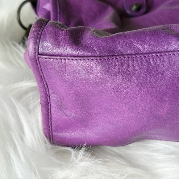 BALENCIAGA CITY BAG SUPER RARE ULTRAVIOLET PURPLE F/W 2013 CLASSIC CITY - Picture 6 of 14